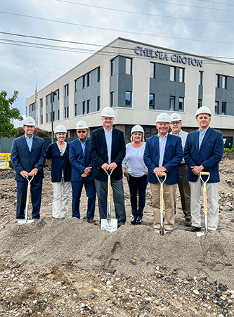 bank's headquarters groundbreaking