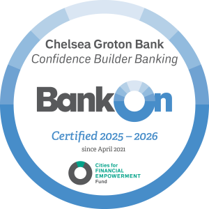 Chelsea Groton is Bank On certified