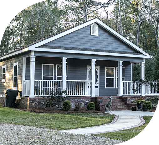 Mobile home on a lot